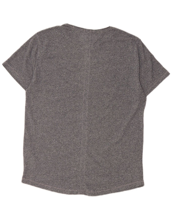 Tommy Hilfiger Camiseta de corte regular para hombre Top Small de algodón moteado en azul marino