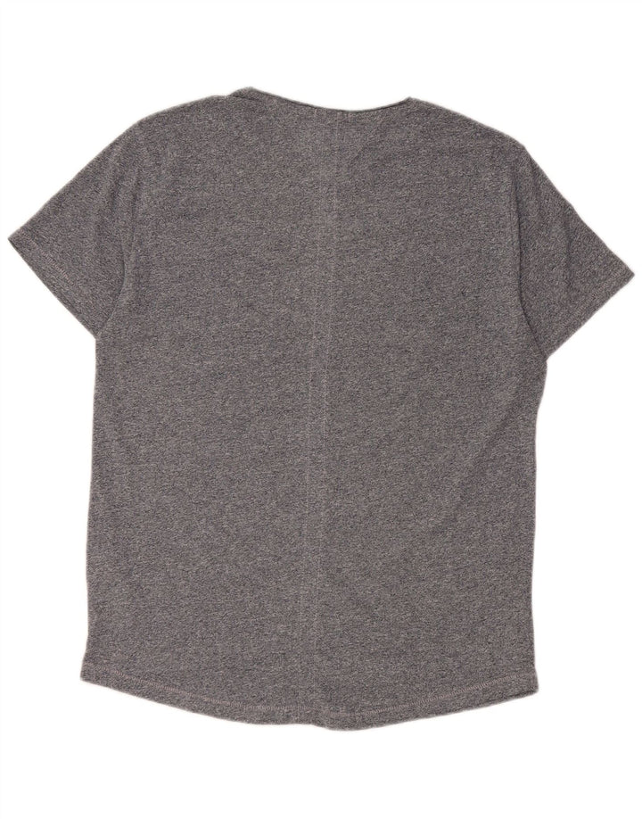 Tommy Hilfiger Camiseta de corte regular para hombre Top Small de algodón moteado en azul marino