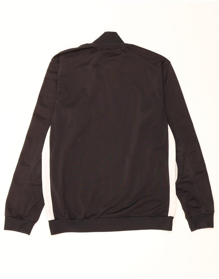 Adidas Hombre Chándal Top Chaqueta Mediano Negro Colorblock Poliéster