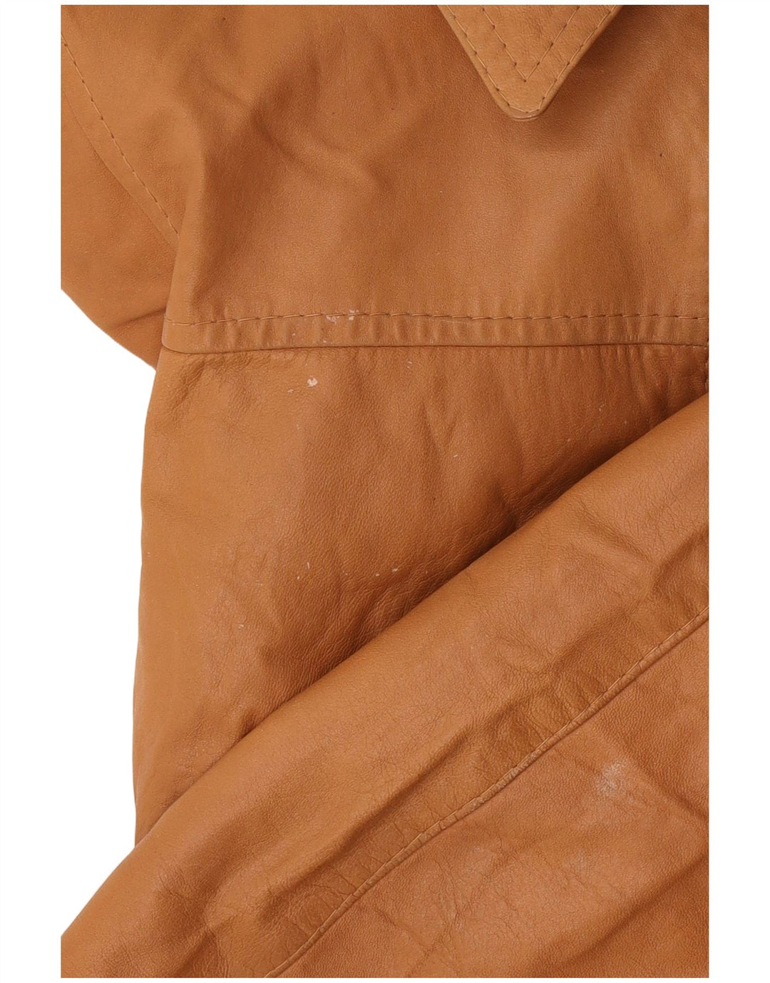 Chaqueta de cuero vintage para mujer IT 50 XL Beige