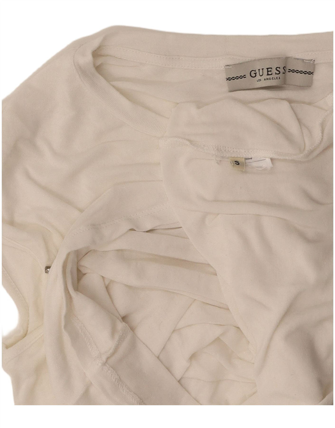 GUESS Camiseta para mujer Top UK 10 Small White