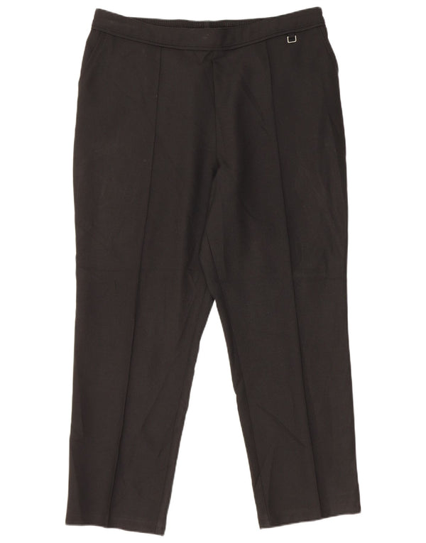 Marks & Spencer Pantalones chinos cónicos para mujer UK 40 Large W34 L26 Negro