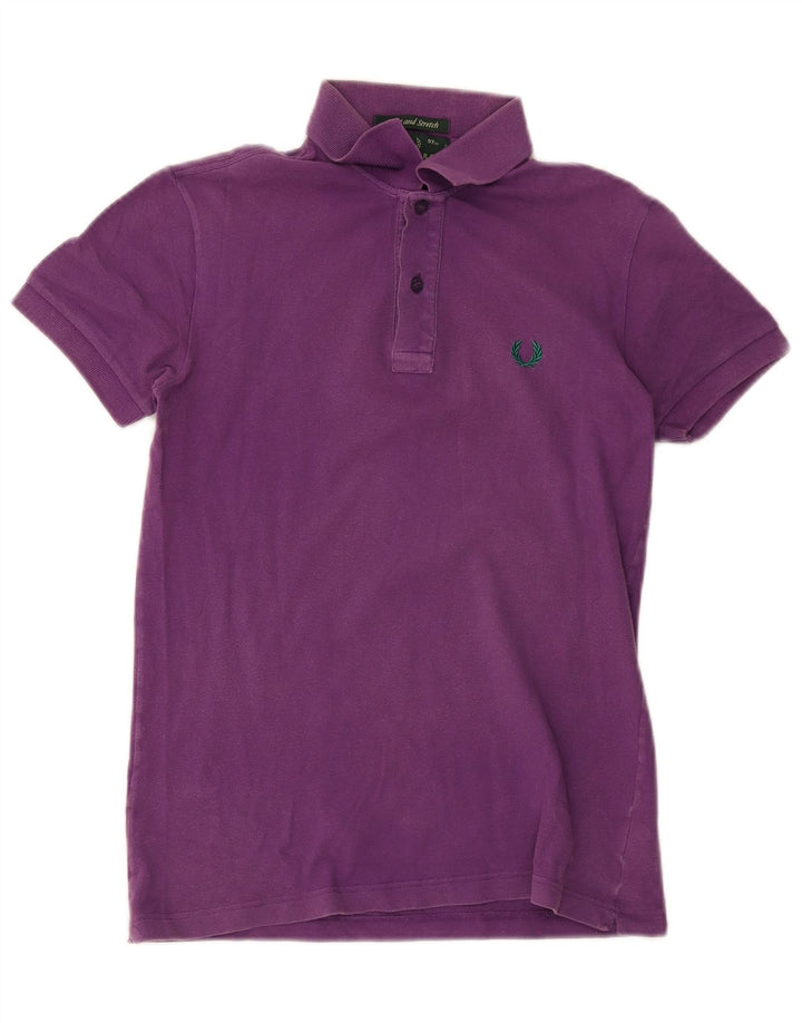 Polo Fred Perry Hombre Pequeño Algodón Morado