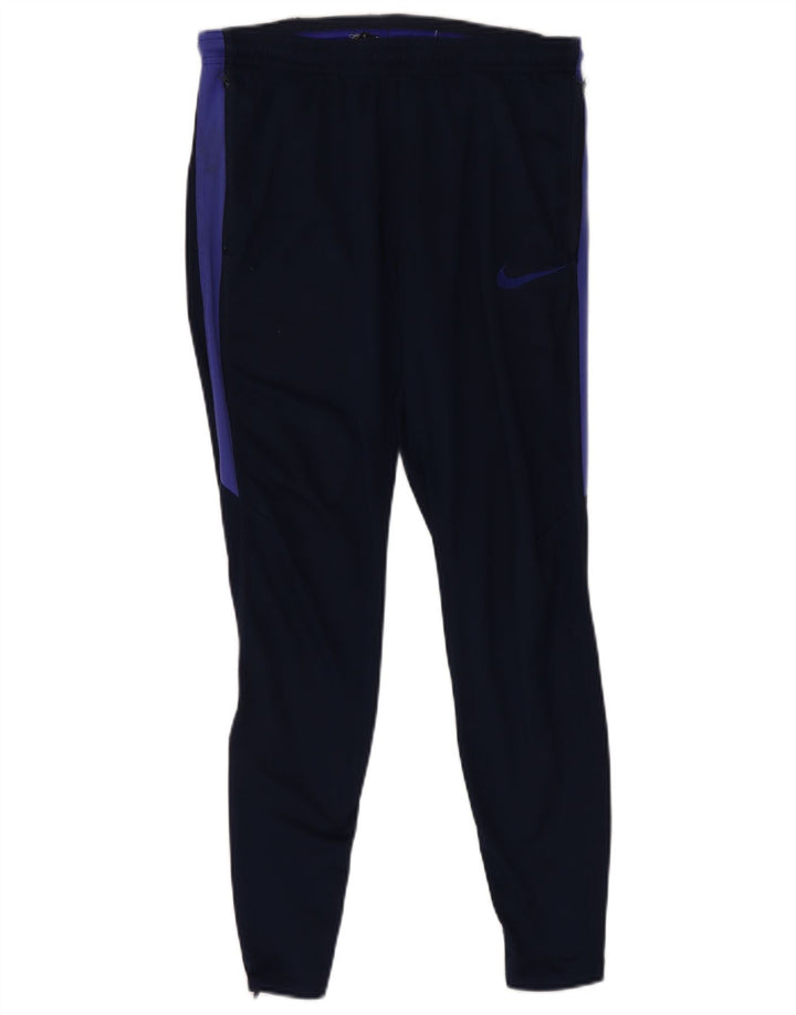 Pantalones De Chándal Nike Dri Fit Para Hombre Poliéster Color Block Azul Marino Medio