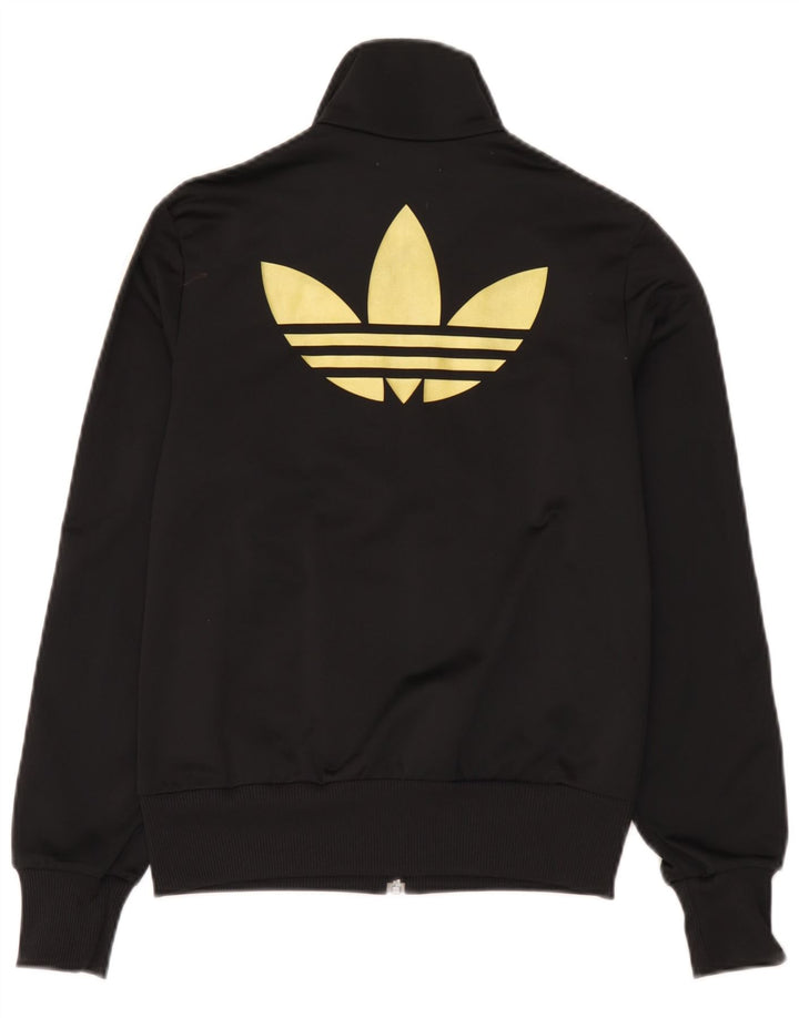 Adidas - Chaqueta de chándal gráfica para mujer, talla 38, color negro mediano