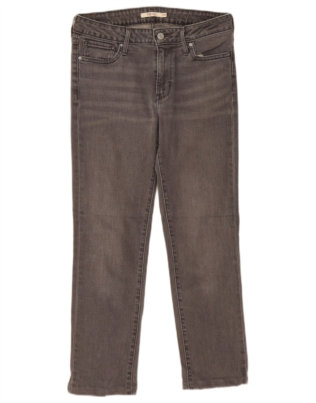 Vaqueros Levi's 712 Slim para mujer W28 L26 Gris