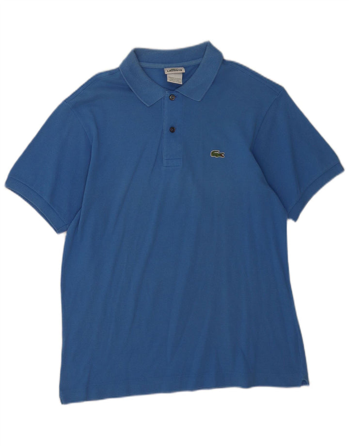 Polo Lacoste para hombre talla 4 algodón azul medio
