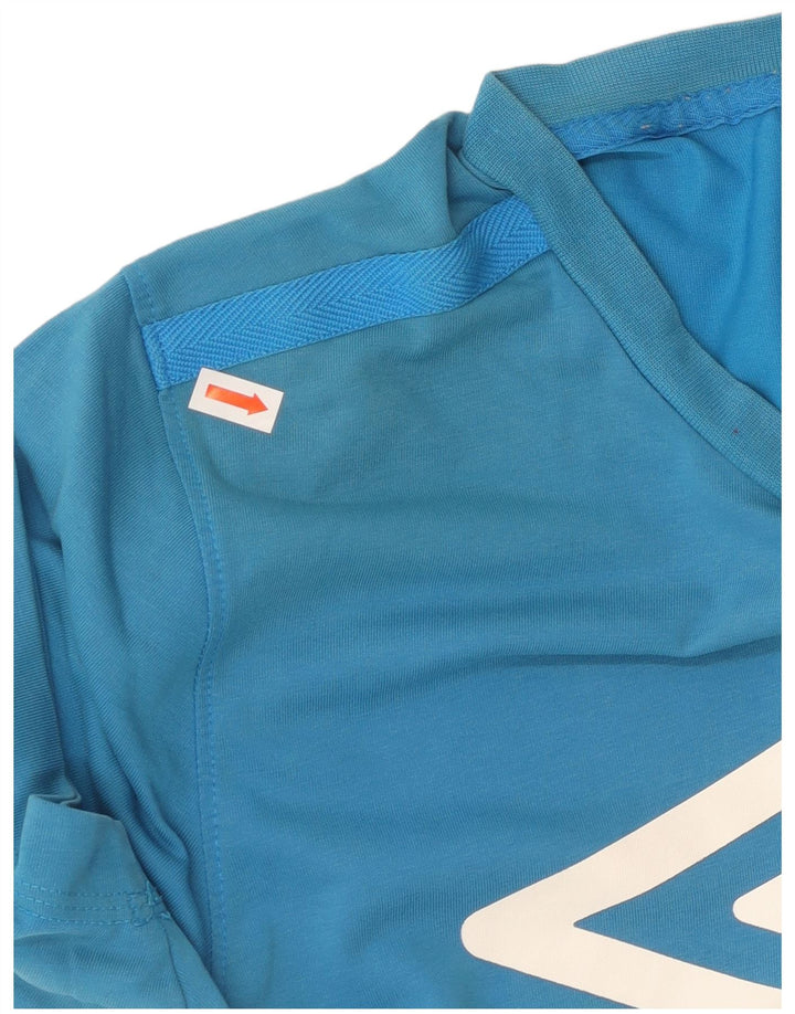UMBRO Mens Graphic T-Shirt Top Small Blue Cotton