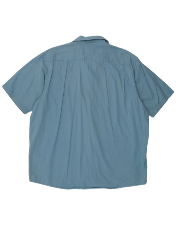 Wrangler Camisa Manga Corta Hombre XL Azul Algodón