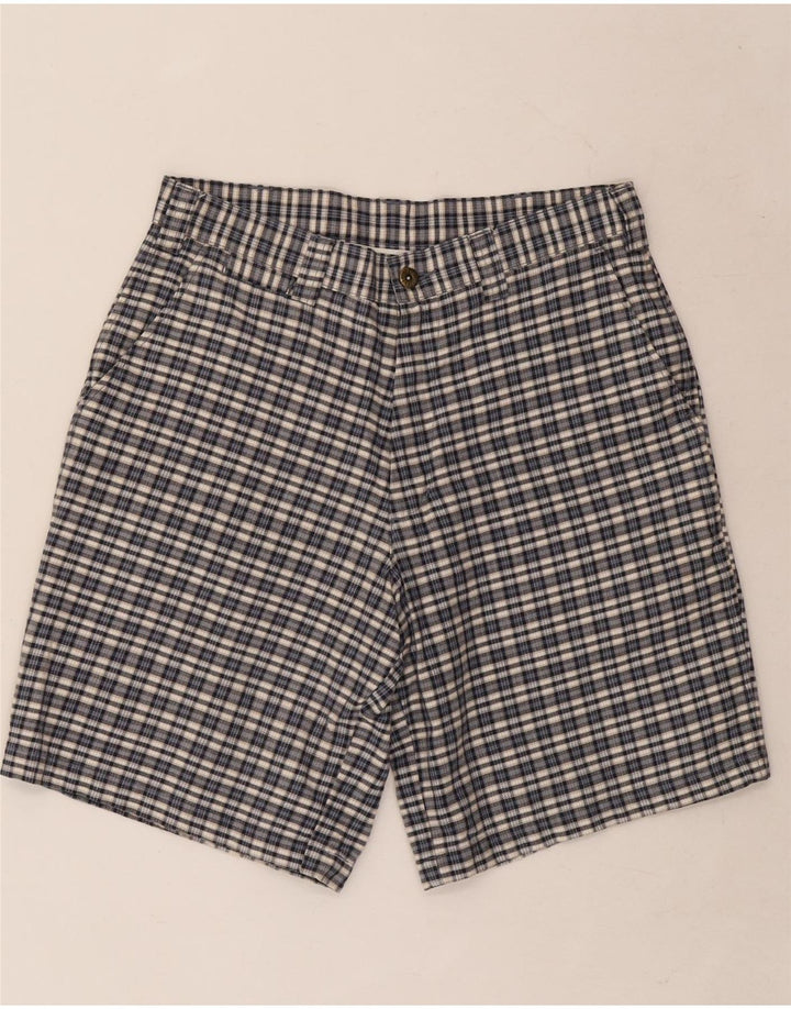 Lee Mens Peto Chino Shorts W30 Medium Blue Check