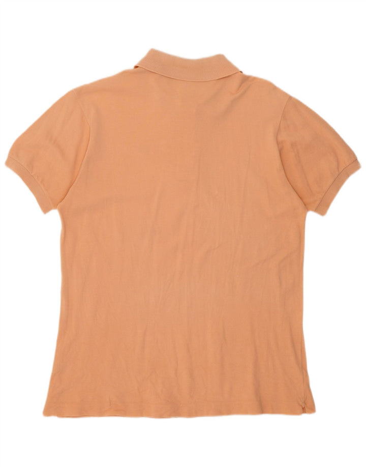 LACOSTE Polo para hombre talla 5 grande algodón naranja