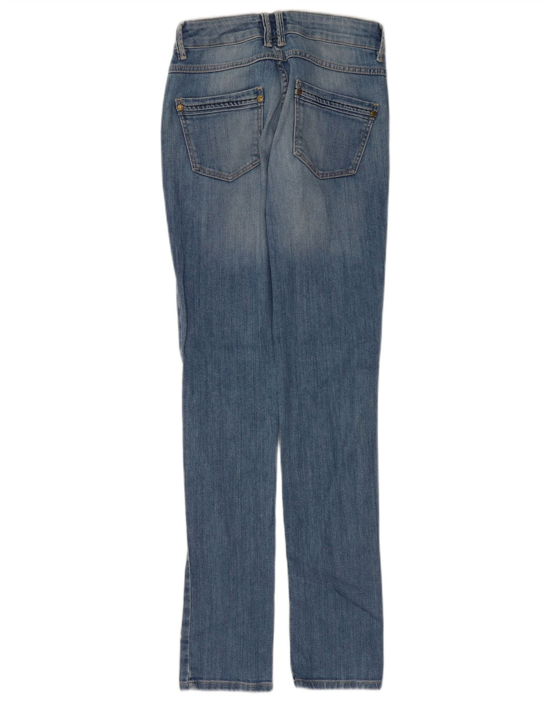 Vaqueros Massimo Dutti Mujer Slim W26 L32 Azul Algodón