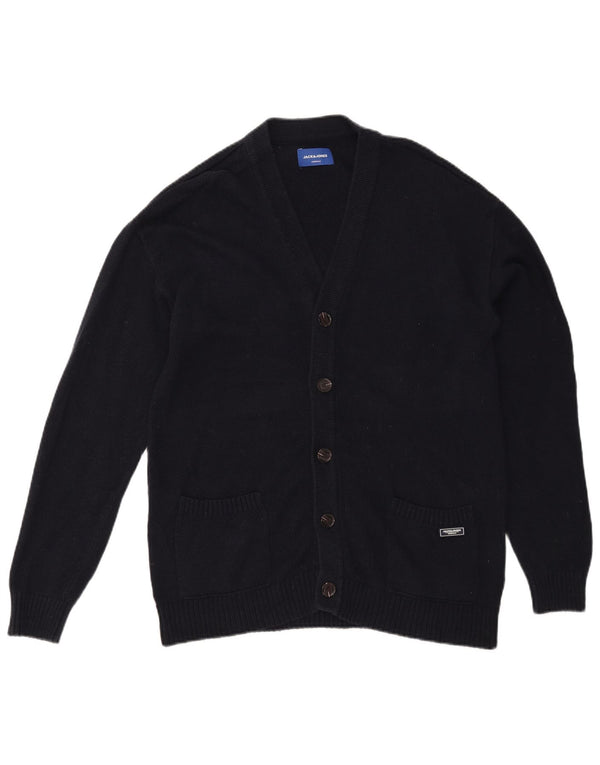 Jack & Jones Hombre Cárdigan Sweater Medium Azul Marino Algodón