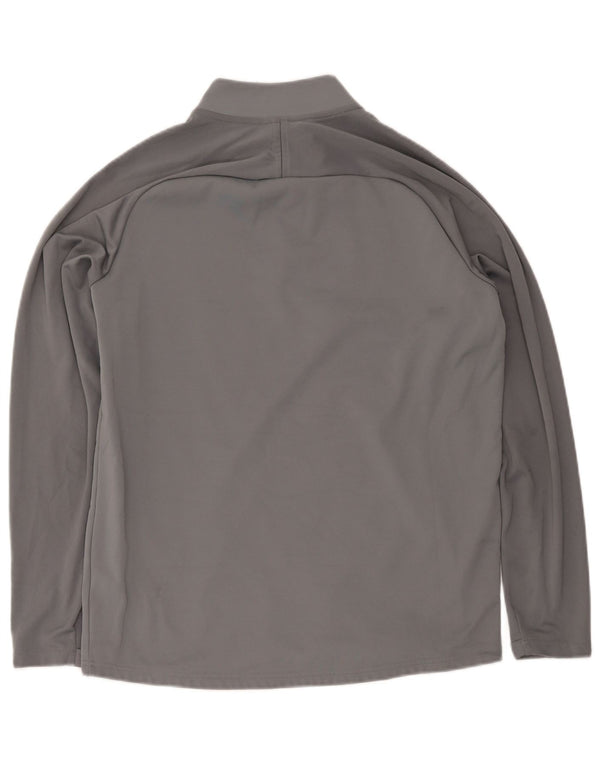 Nike Dri Fit - Chándal con cremallera y cuello para hombre, talla grande, color gris