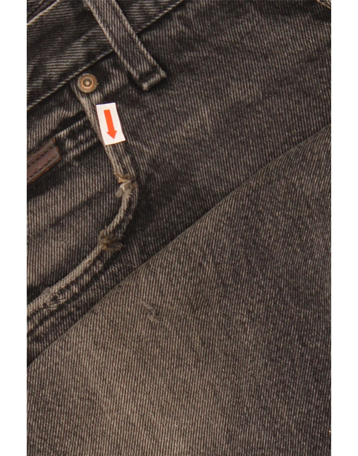 WRANGLER Vaqueros rectos Indiana para hombre W36 L28 Algodón negro