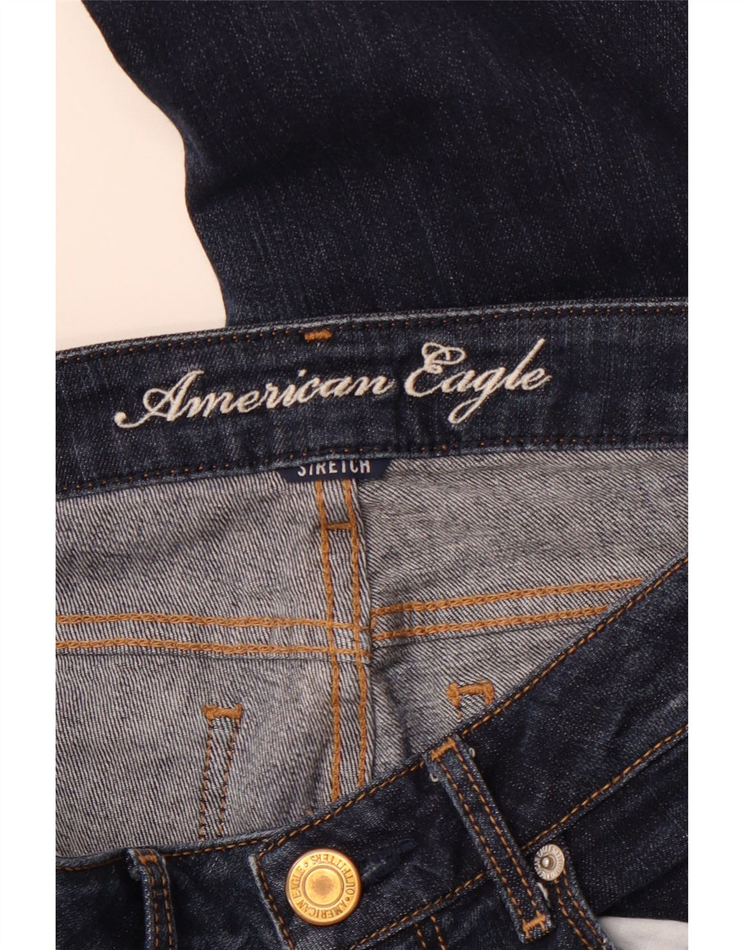 AMERICAN EAGLE Vaqueros pitillo para mujer W29 L31 Azul marino