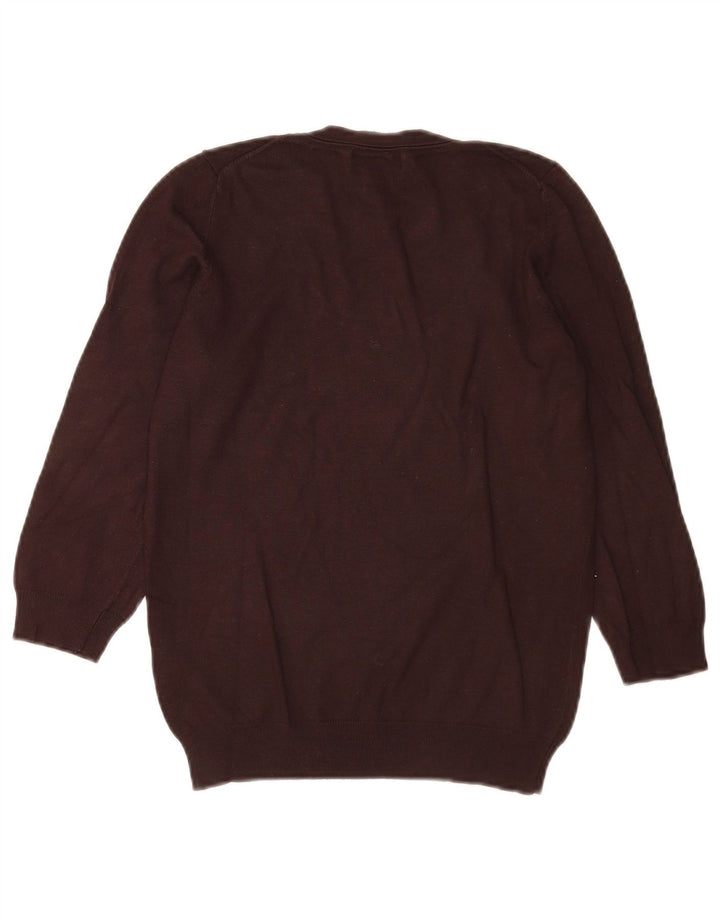 Marks & Spencer - Jersey para mujer con cuello barco, talla 40, color marrón medio