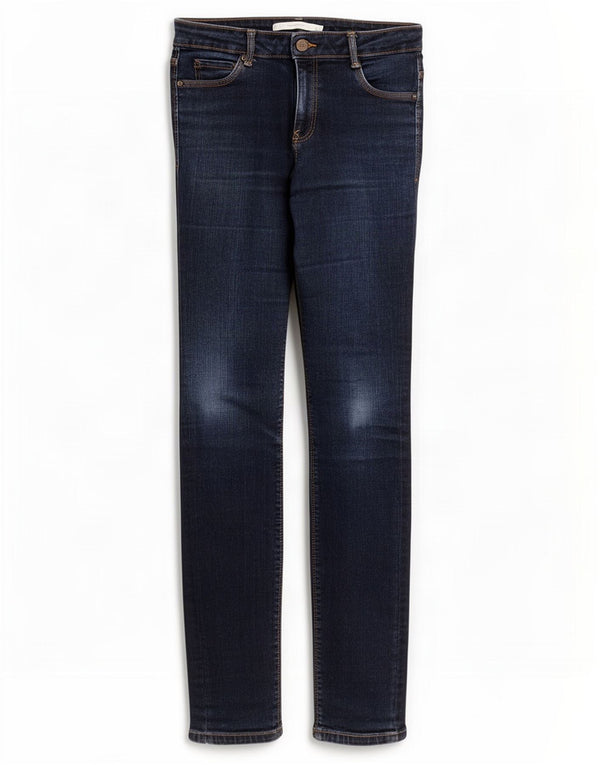 Zara Mujer Trafaluc Skinny Jeans EU 38 Small W28 L30 Azul Marino Algodón