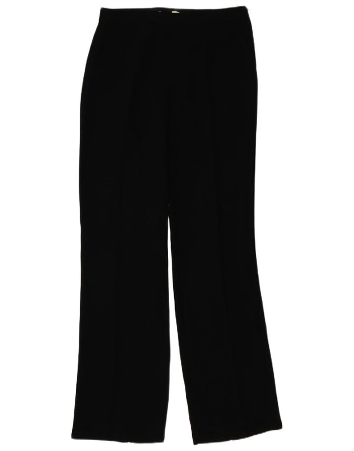 Zara Mujer Pantalón Casual Recto EU 40 Medium W30 L35 Poliéster Negro
