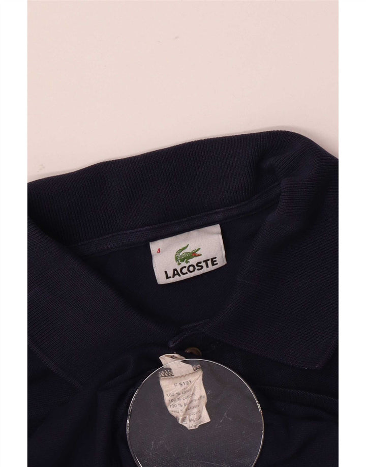 Polo Lacoste para hombre talla 4 Algodón azul marino mediano