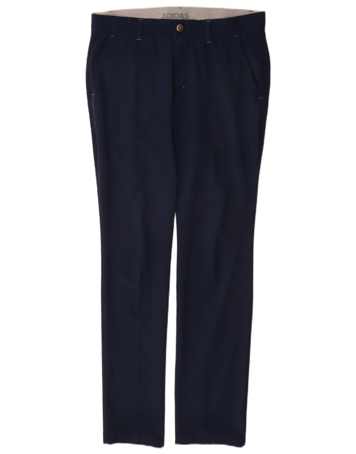 Pantalón chino ajustado ADIDAS para hombre W32 L32 Poliéster azul marino