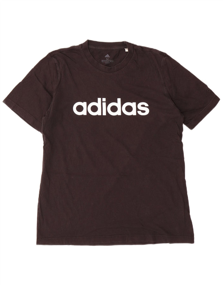 ADIDAS Camiseta gráfica para hombre Top Mediano Algodón negro