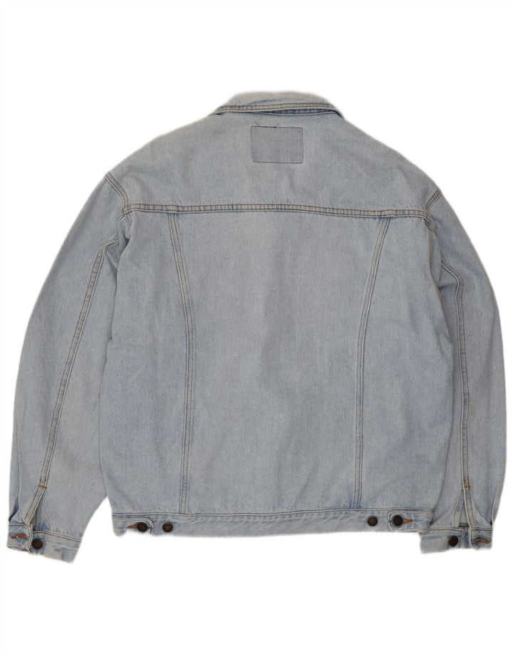 Casucci Chaqueta vaquera para hombre UK 40 Grande Algodón azul