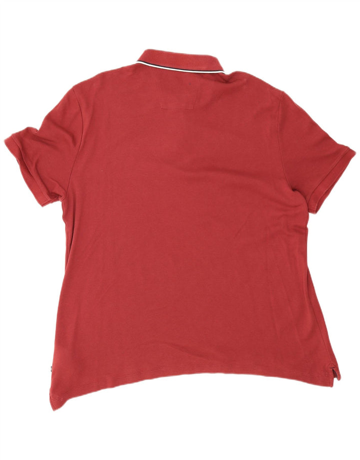 Nautica Polo Hombre XL Algodón Rojo