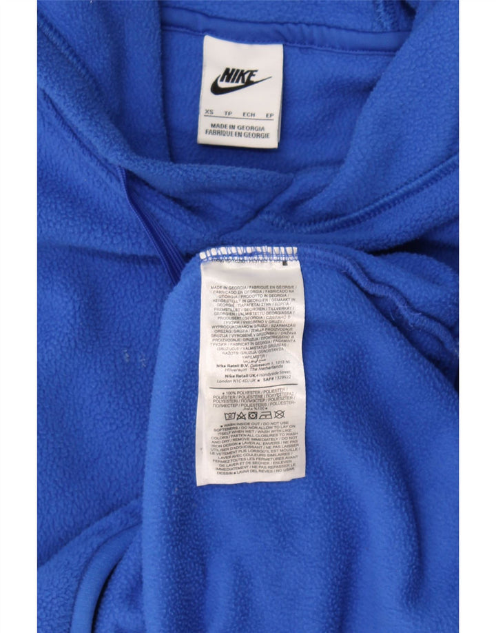 Jersey de forro polar con capucha Nike para hombre XS Azul Poliéster