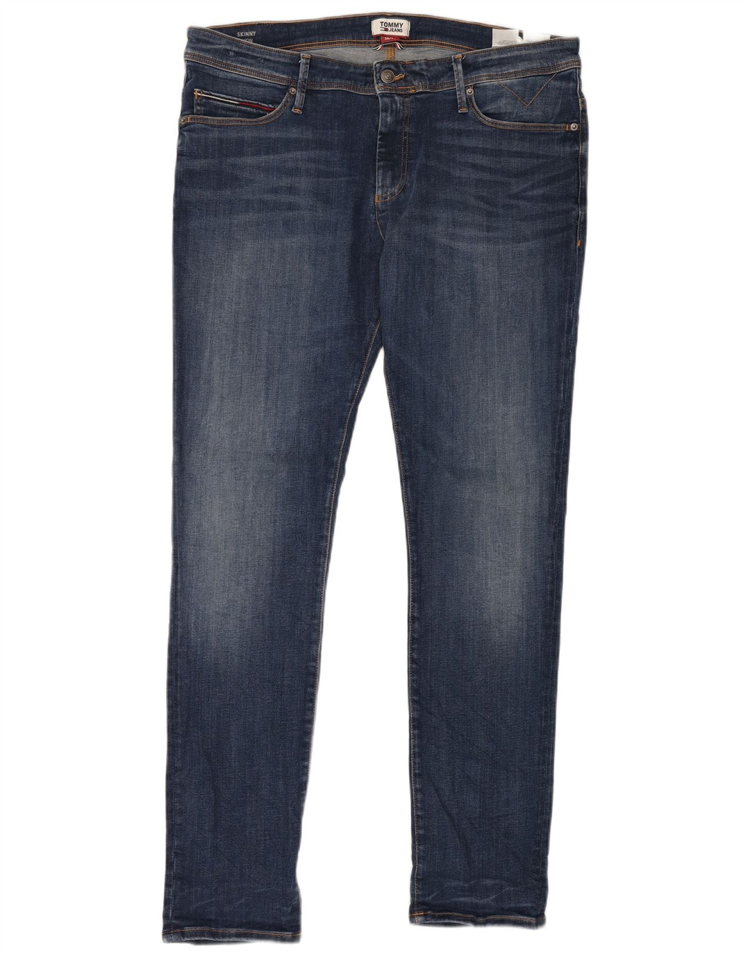 TOMMY HILFIGER Vaqueros pitillo Stanton para hombre W38 L34 Algodón azul