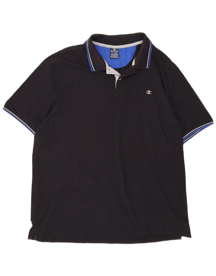 Champion Polo Hombre 4XL Algodón Negro