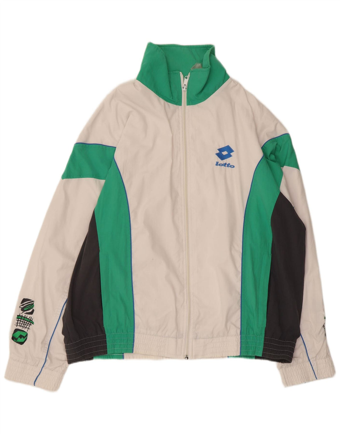 Lotto Hombre Chaqueta De Chándal Con Gráfico XL Blanco Colorblock
