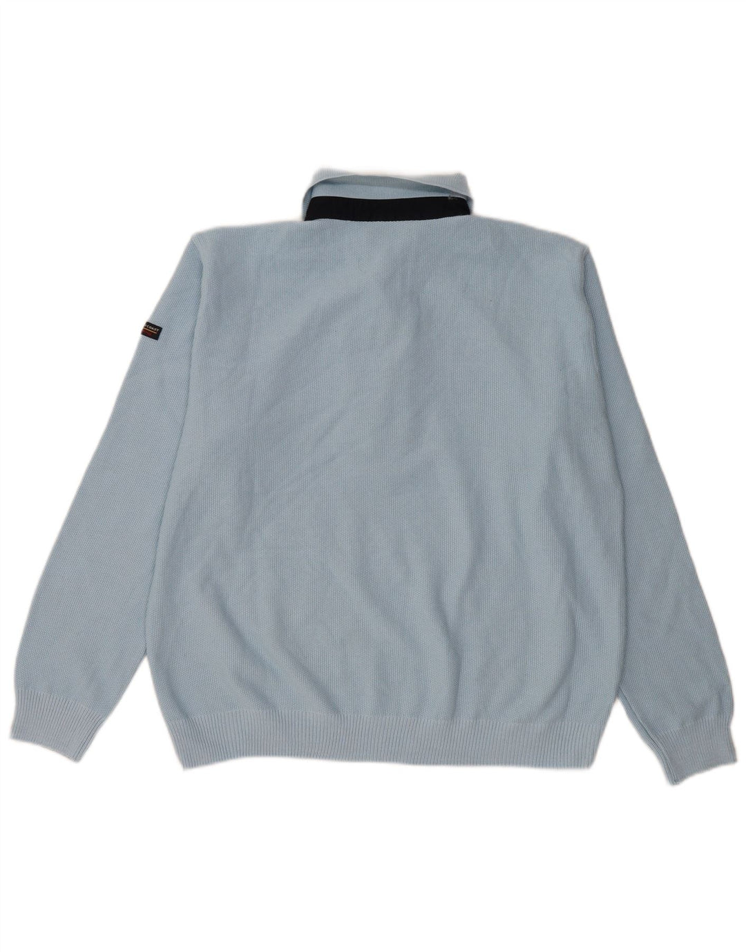 Green Coast Hombre Polo Cuello Jersey Jersey IT 50 Azul Medio