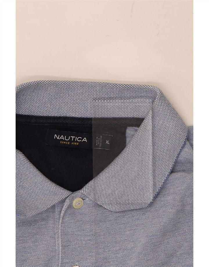 NAUTICA Mens Polo Shirt XL Blue Cotton Vintage Nautica and Second-Hand Nautica from Messina Hembry 