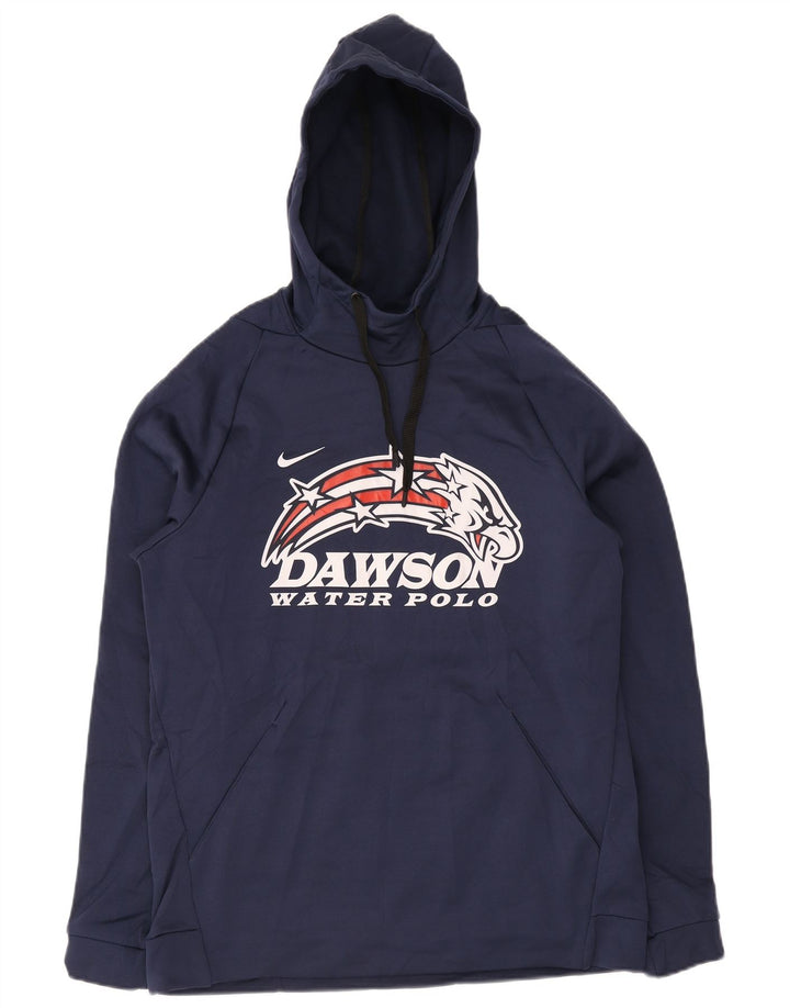 Nike Dawson Graphic Sudadera con capucha para hombre, talla grande, poliéster, color azul marino
