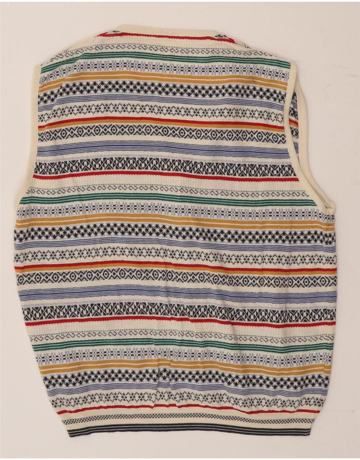 Gabriella Frattini Cárdigan para hombre suéter mediano multicolor Fair Isle