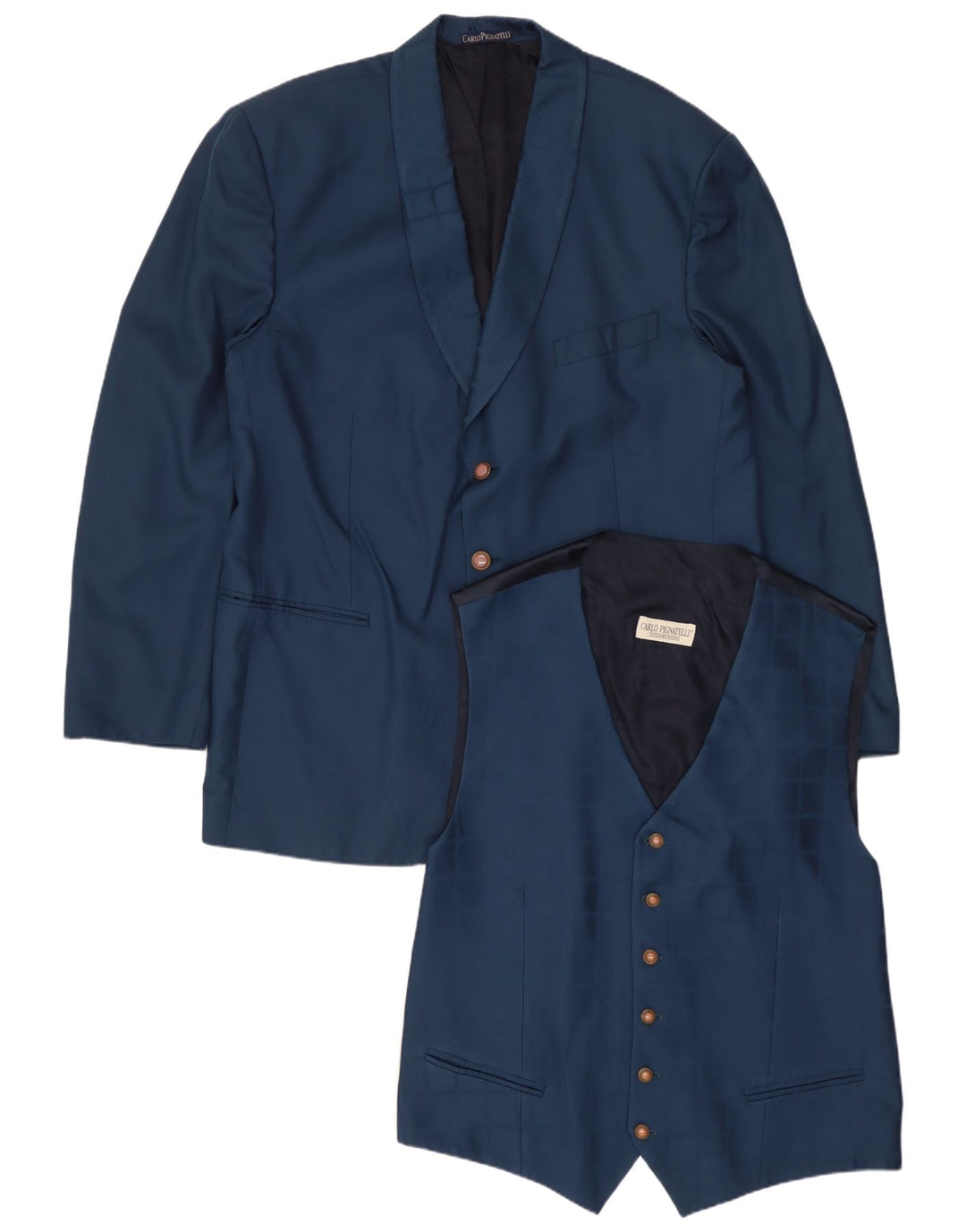 Carlo Pignatelli Conjunto de 2 piezas para hombre IT 56 3XL Seda azul