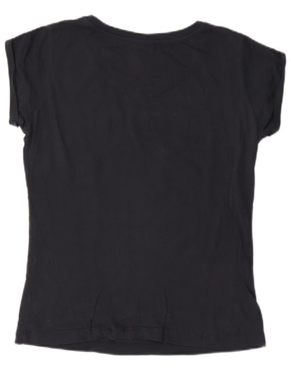Champion Camiseta gráfica para mujer Top UK 10 Small Azul marino