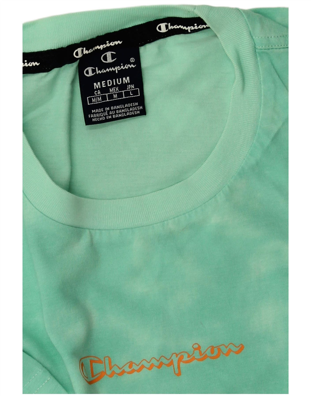 CHAMPION Camiseta para hombre Top Medium Green Tie Dye