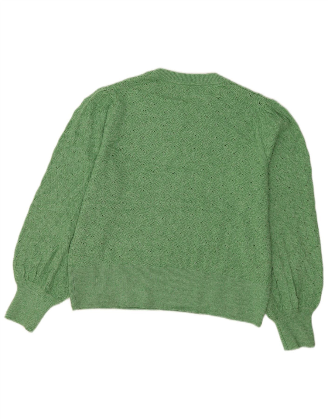 Marks & Spencer Jersey de cuello redondo para mujer UK 46 Poliéster verde grande