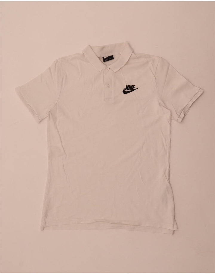 Polo Nike Hombre Algodón Blanco Mediano