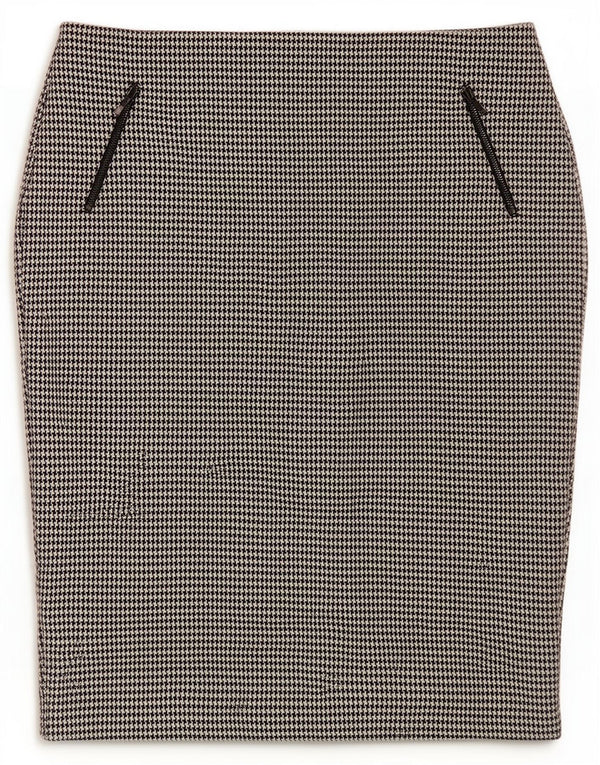 Marks & Spencer Falda lápiz para mujer UK 46 Large W34 Black Houndstooth