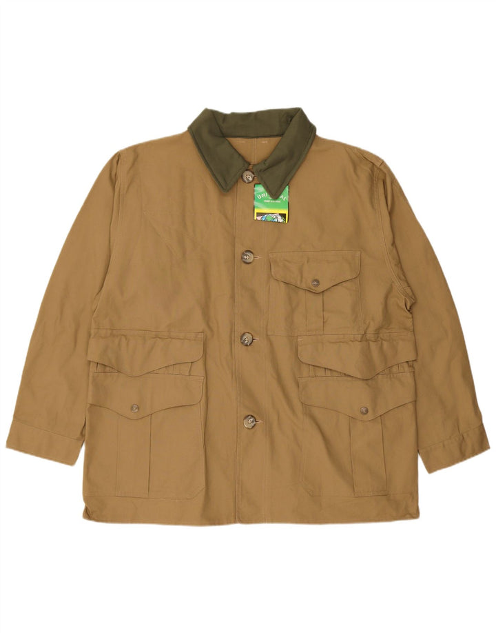 Chaqueta utilitaria vintage para hombre IT 54 2XL Algodón caqui
