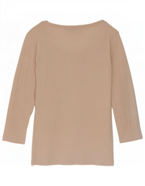 Laura Ashley Top para mujer manga 3/4 UK 8 Small Beige Algodón