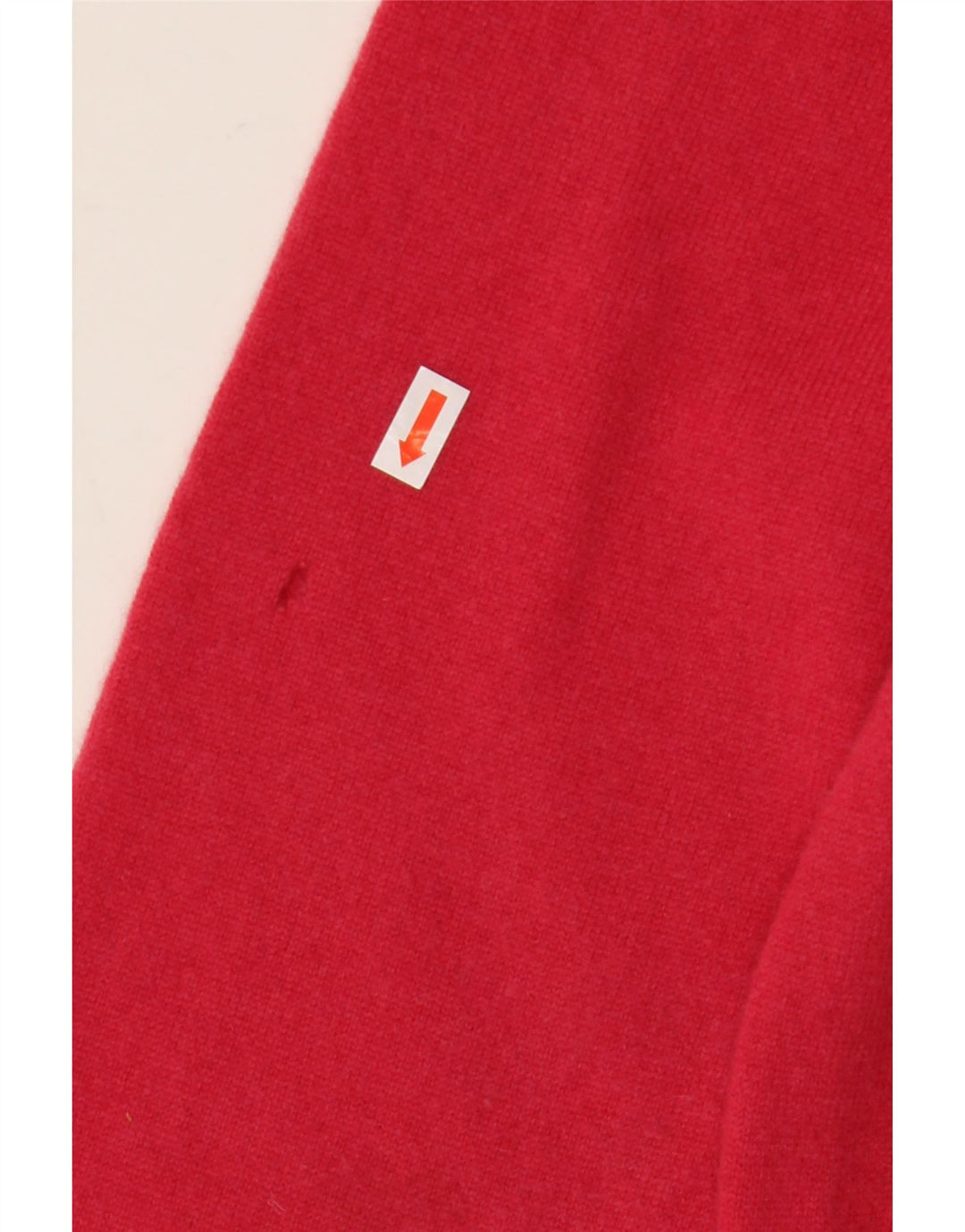 CREW CLOTHING Suéter con Cuello en V para Hombre Lana Merino Roja Mediana