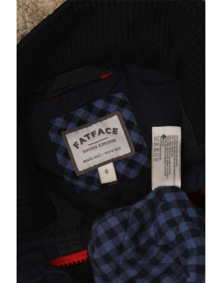 Chaqueta acolchada con capucha para mujer Fat Face UK 8 Small Nylon azul marino
