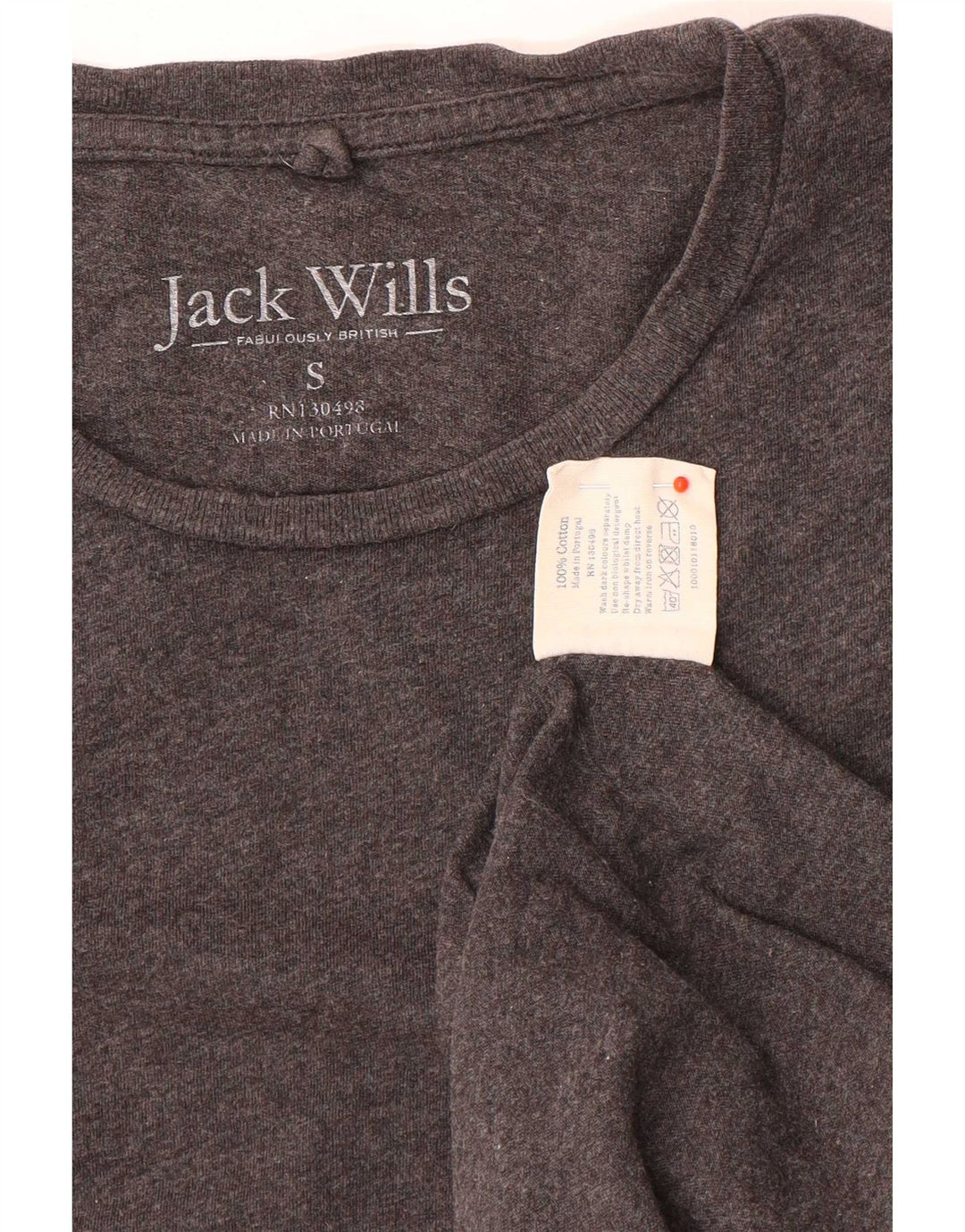 Camiseta Jack Wills Hombre Top Small Gris Algodón
