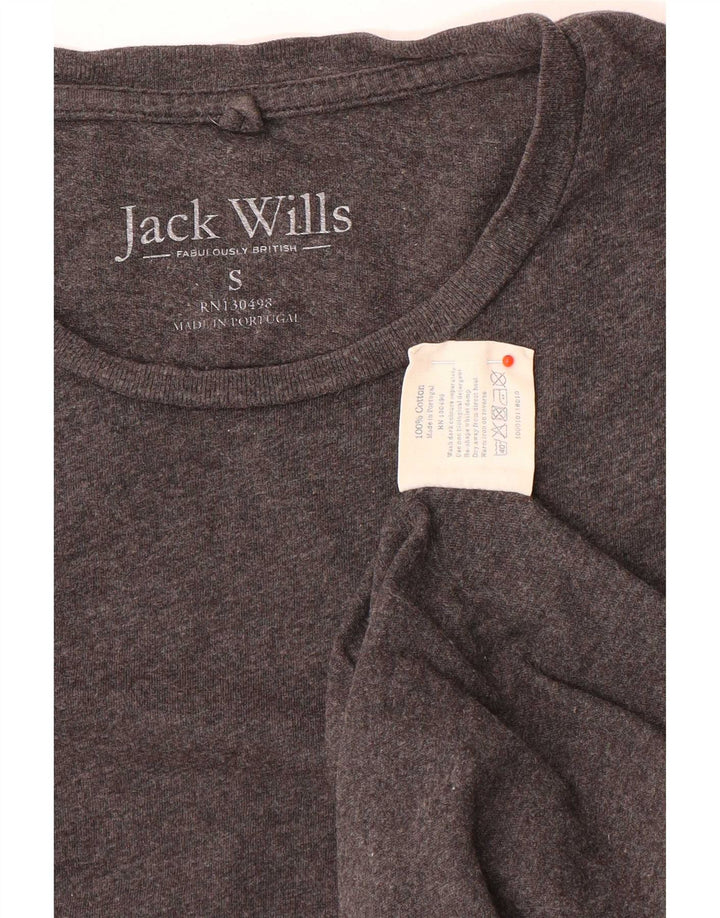 Camiseta Jack Wills Hombre Top Small Gris Algodón
