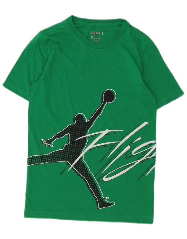 Jordan Camiseta gráfica para niños 12-13 años Grande Algodón Verde