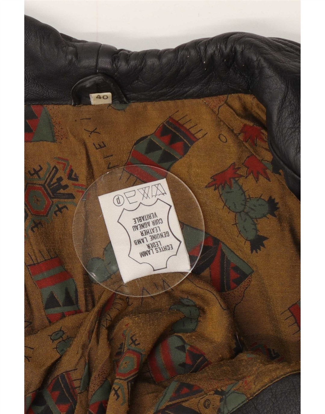 Chaqueta de cuero vintage para mujer EU 40 Marrón medio